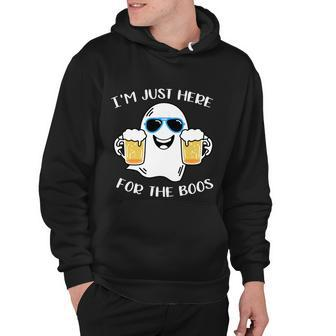 Im Just Here For The Boos Halloween Quote Hoodie - Monsterry DE