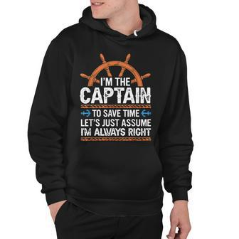 Im The Captain Boat Owner Boating Lover Funny Boat Captain Hoodie - Thegiftio UK