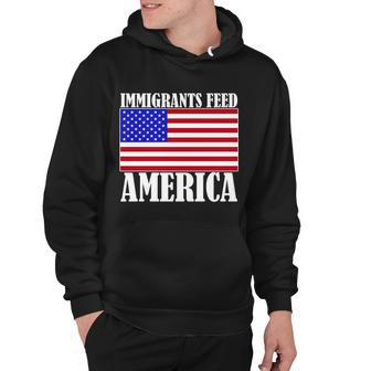 Immigrants Feed America Us Flag Hoodie - Monsterry DE