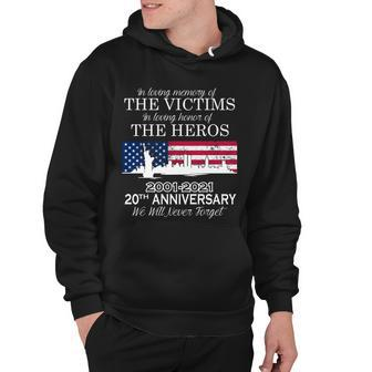 In Loving Memory Of The Victims Heroes 911 20Th Anniversary Tshirt Hoodie - Monsterry