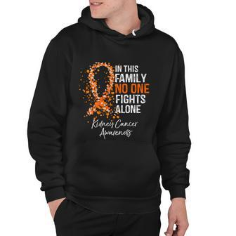 In This Family No One Fights Alone Gift Kidney Cancer Gift Hoodie - Monsterry DE
