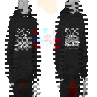 Independence Day Funny 4Th Of July Gnomes Usa Flag Hoodie - Monsterry