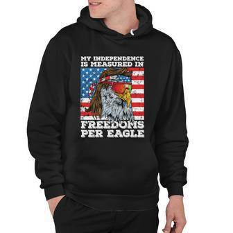 Independence Measured In Freedoms Per Eagle Usa 4Th Of July Cute Gift Hoodie - Monsterry CA