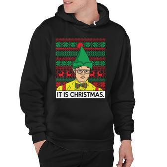 It Is Christmas Ugly Christmas Sweater Funny Hoodie - Monsterry