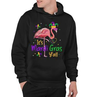 It S Mardi Gras Y All Funny Flamingo Mardi Gras Hoodie