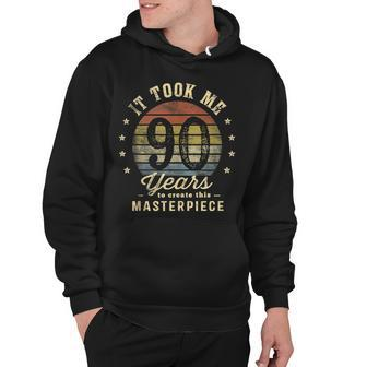 It Took Me 90 Years To Create This Masterpiece 90Th Birthday Hoodie - Seseable