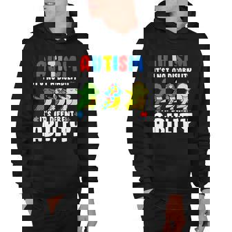 Its Not A Disability Ability Autism Dinosaur Dabbing Hoodie - Thegiftio