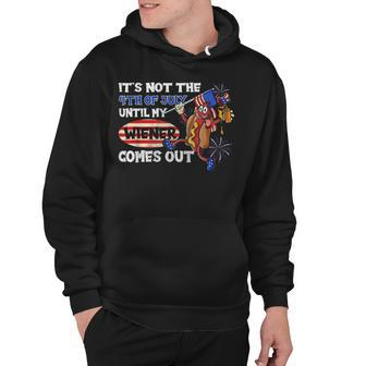 Its Not A Party Until My Wiener Comes Out 4Th Of July Wiener Hoodie - Seseable
