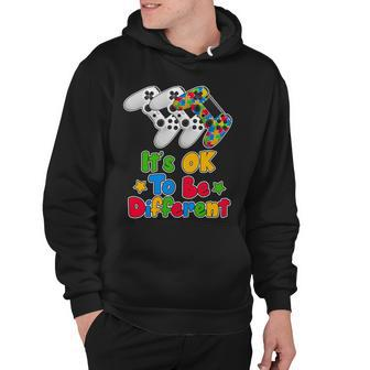 Its Ok To Be Different Autism Awareness Video Gamer Hoodie - Monsterry