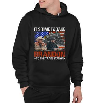 Its Time To Take Brandon To The Train Station America Flag Tshirt Hoodie - Monsterry