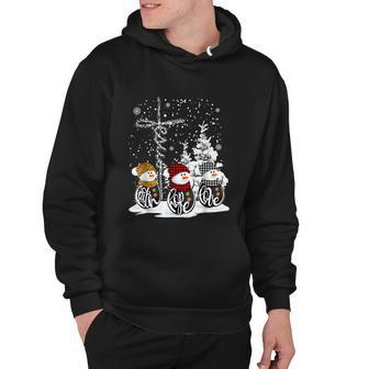 Jesus Faith Hope Love Snowman Funny Xmas For Christian Hoodie - Monsterry DE