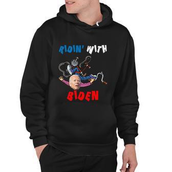 Joe Biden Falling With Biden Funny Ridin With Biden V4 Hoodie - Monsterry DE