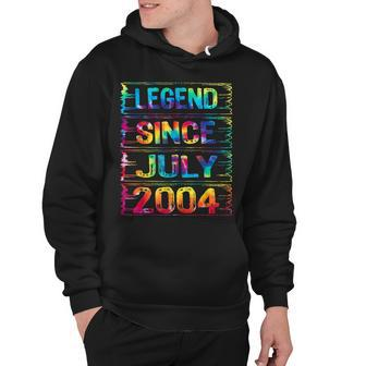 July 18 Years Old Since 2004 18Th Birthday Gifts Tie Dye Hoodie - Seseable
