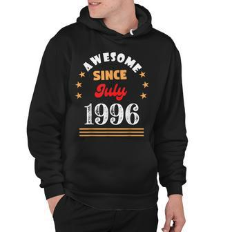 July 1996 Birthday Awesome Since 1996 July Vintage Cool Hoodie - Seseable