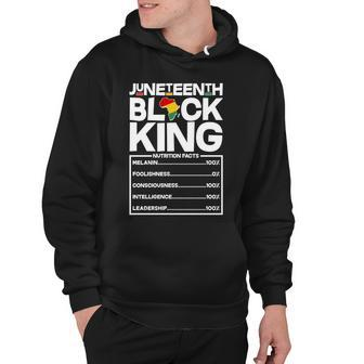 Juneteenth Black King Nutrition Facts Tshirt Hoodie - Monsterry