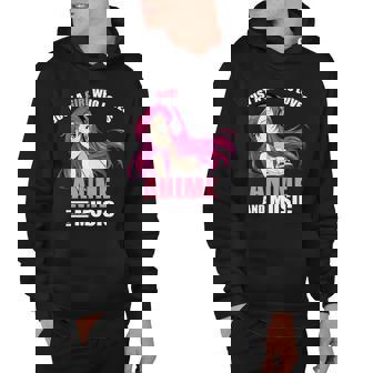 Just A Girl Who Like Anime And Music Funny Anime Hoodie - Thegiftio