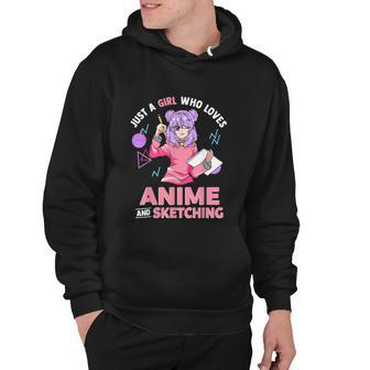 Just A Girl Who Loves Anime And Sketching Hoodie - Monsterry UK