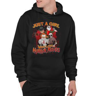 Just A Girl Who Loves Horror Movies Tshirt Hoodie - Monsterry CA