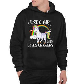 Just A Girl Who Loves Unicornsjust A Girl Who Loves Unicorns Hoodie - Monsterry DE
