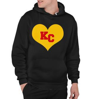 Kc Football Heart Kansas City Fan Hoodie - Monsterry