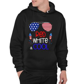 Kids Boys Kids 4Th Of July Red White And Cool Sunglasses Girls Hoodie - Monsterry DE