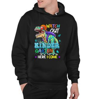 Kids Watch Out Kindergarten Here I Come Dinosaurs Back To School Hoodie - Monsterry