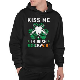Kiss Me Im Irish Goat St Patricks Day Hoodie - Thegiftio UK
