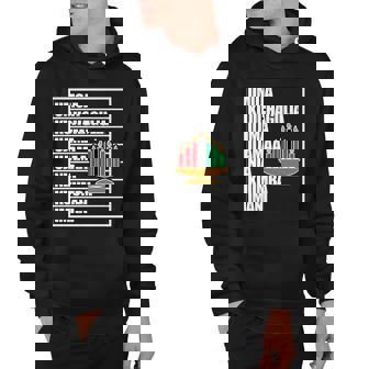 Kwanzaa Holiday Principles Kinara Candles Hoodie - Thegiftio