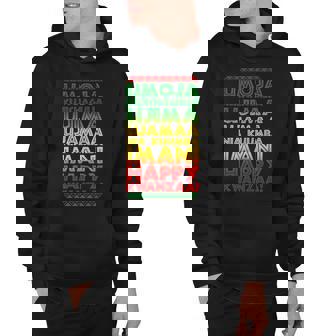 Kwanzaa Holiday Principles Traditional Colors Hoodie - Thegiftio