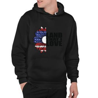 Land That I Love Sunflower American Flag 4Th Of July Hoodie - Monsterry
