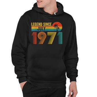Legend Since July 1971 51St Gifts Birthday 51 Years Old Hoodie - Seseable