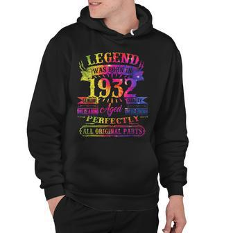 Legend Was Born In 1932 90 Year Old 90Th Birthday Tie Dye Hoodie - Seseable
