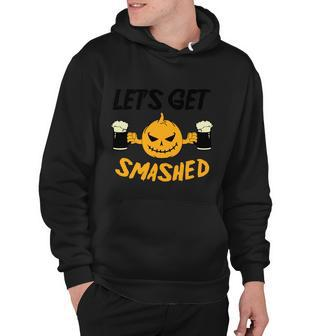 Lets Get Smashed Pumpkin Halloween Quote Hoodie - Monsterry AU