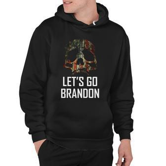 Lets Go Brandon American Grunge Skull Tshirt Hoodie - Monsterry AU