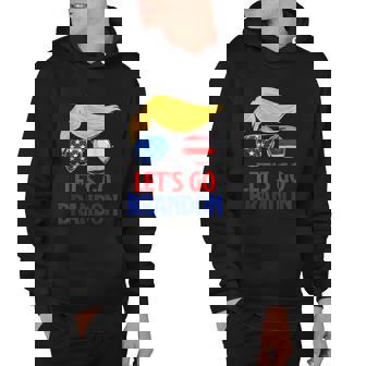 Lets Go Brandon Lets Go Brandon Trump America Flag Hoodie - Monsterry