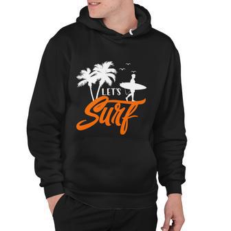 Lets Surf Sunset Summer Time Hoodie - Monsterry AU