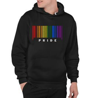 Lgbt Gay Barcode Support Lgbtq Ally Rainbow Pride Gay Flag Hoodie - Monsterry DE
