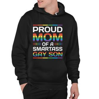 Lgbt Proud Mom Of A Smartass Pride Month Hoodie - Monsterry DE