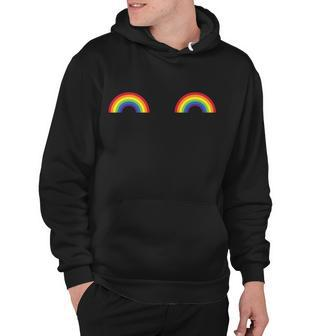 Lgbt Rainbow Boobs Gay Pride Hoodie - Monsterry DE