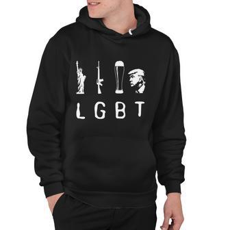 Liberty Guns Beer Trump Shirt Lgbt Gift Hoodie - Monsterry