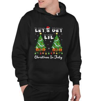 Lights Xmas Tree Lets Get Lit Christmas In July Gift Hoodie - Monsterry CA