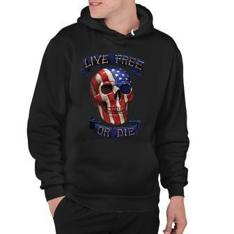 Live Free Or Die Patriot Skull Usa Pride Tshirt Hoodie - Monsterry CA