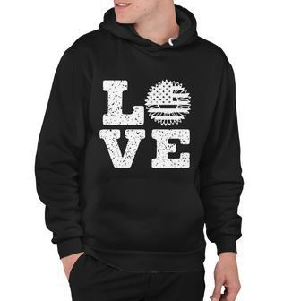 Love Sunflower American Flag 4Th Of July V2 Hoodie - Monsterry