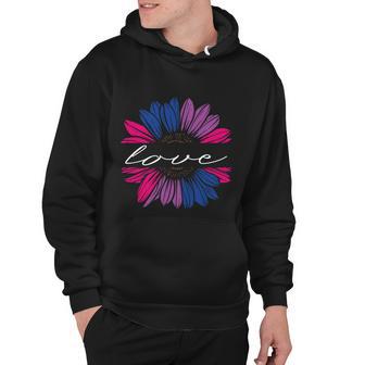 Love Sunflower Floral Lgbt Bisexual Pride Month Hoodie - Monsterry UK