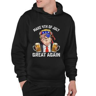Make 4Th Of July Great Again Trump Ing Beer Patriotic Cute Gift Hoodie - Monsterry DE