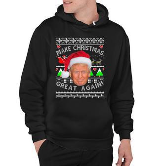 Make Christmas Great Again Donald Trump Ugly Christmas Sweater Tshirt Hoodie - Monsterry