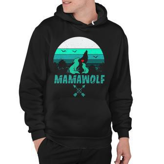 Mamawolf Wolf Lovers Gift For Mother Hoodie - Thegiftio UK