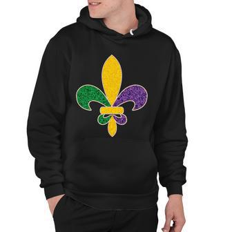 Mardi Gras Sparkle Fleur De Lis Tshirt Hoodie - Monsterry DE