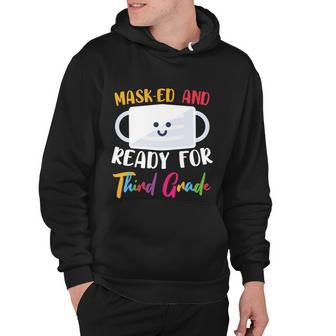 Masked And Ready For 3Rd Grade Back To School First Day Of School Hoodie - Monsterry CA