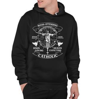 Mass Attending Catholic Tshirt Hoodie - Monsterry DE